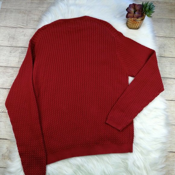 Pendleton Women's Red Size L Cable Knit Pullover - Picture 3 of 4